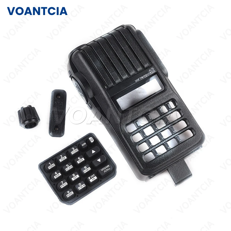 

Replacement Front Housing Case Shell for Icom IC-V80E Walkie Talkie with Keypad Knob Ptt Dust Cover Display Glass