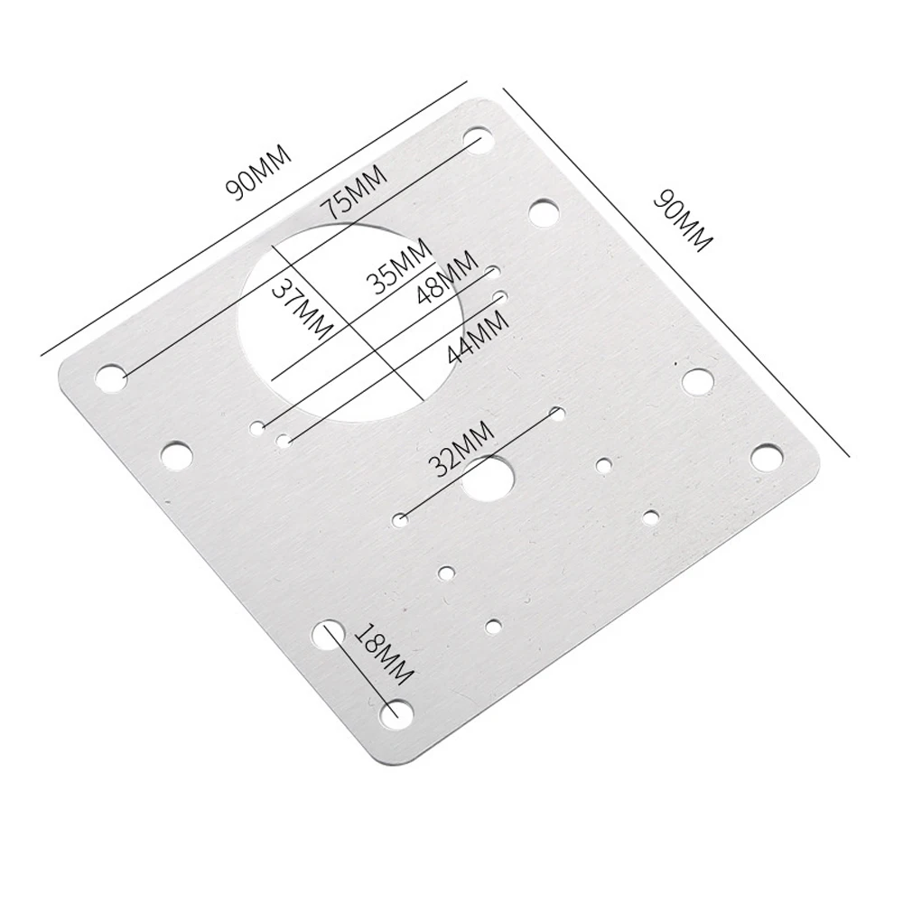 New Cabinet Hinge Repair Plate Kit 4PCS Kitchen Cupboard Door Hinge Mounting Plate with Screws Flat Fixing Brace Brackets