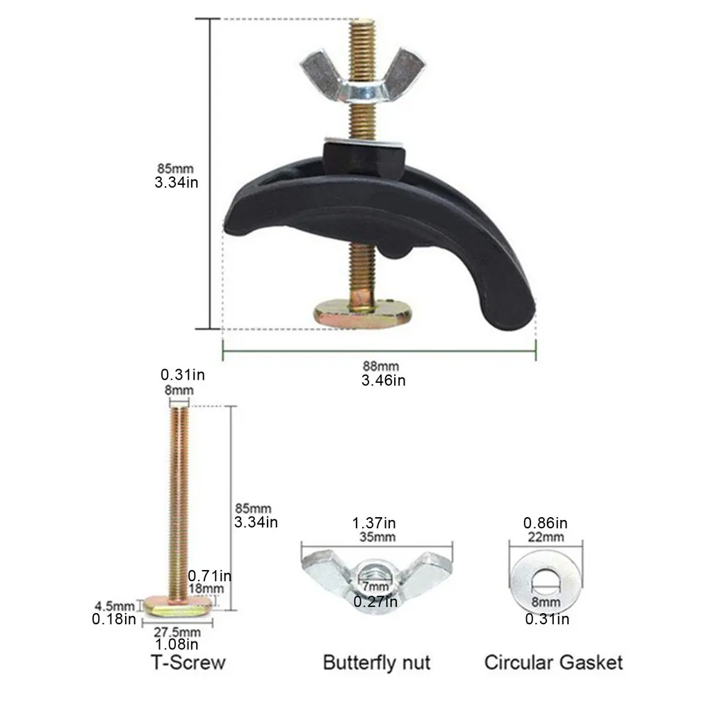 CNC Engraving Machine Arcuate Press Plate Clamp Fixture CNC Milling Engraving Machine Parts For T-Slot Working Table