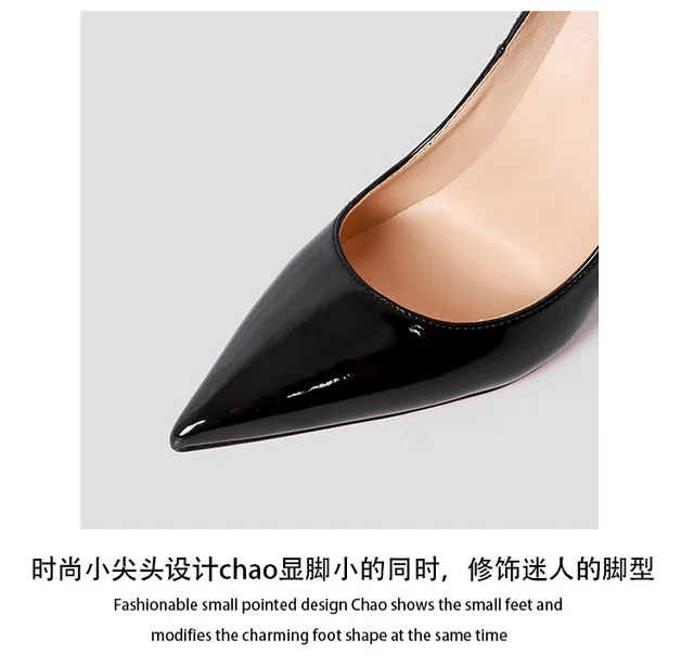 Luxury Brands Women Red Bottom Heels Black  Louis Vuitton Black Heels Red  Bottom - Pumps - Aliexpress