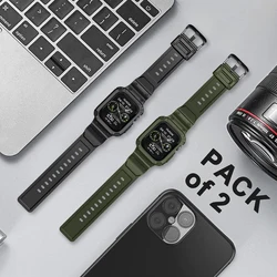 Durable Sport Strap with Rugged Bumper - 49mm (Black Green)
