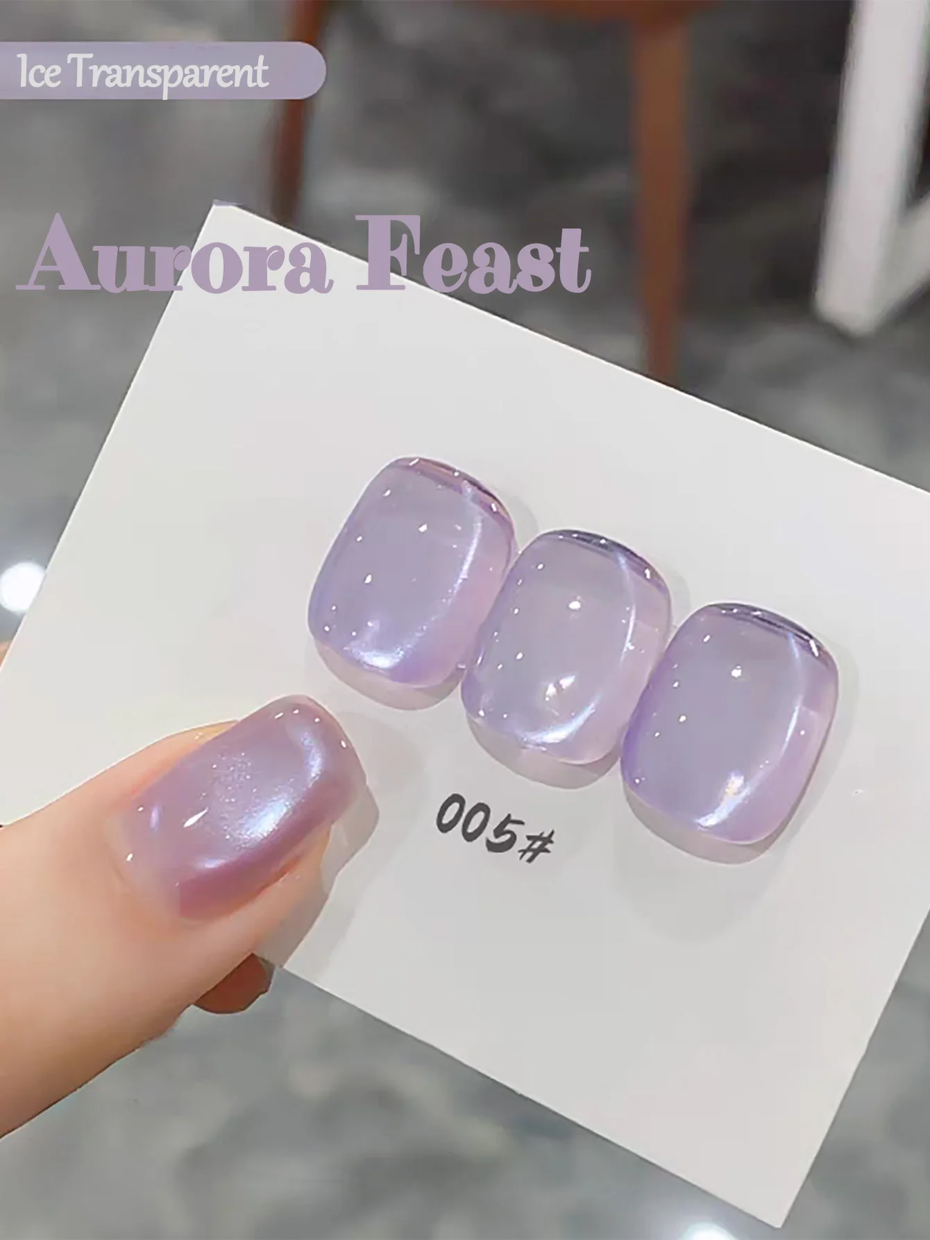 Set of 1-12 Ice Transparent Wine Glass Beads Cat Eye Gel Nail Polish – Sweet Spring/Summer Pink Collection