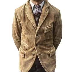 2021 New European And American Foreign Trade Hot Style Men's Casual Fashion Solid Color Open Lining Jacket Men