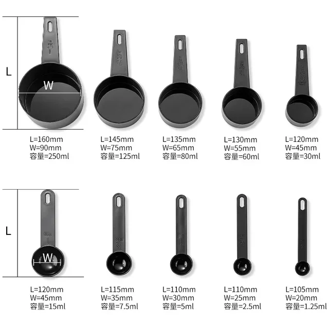 10pcs/set Measuring Spoons & Cups 6