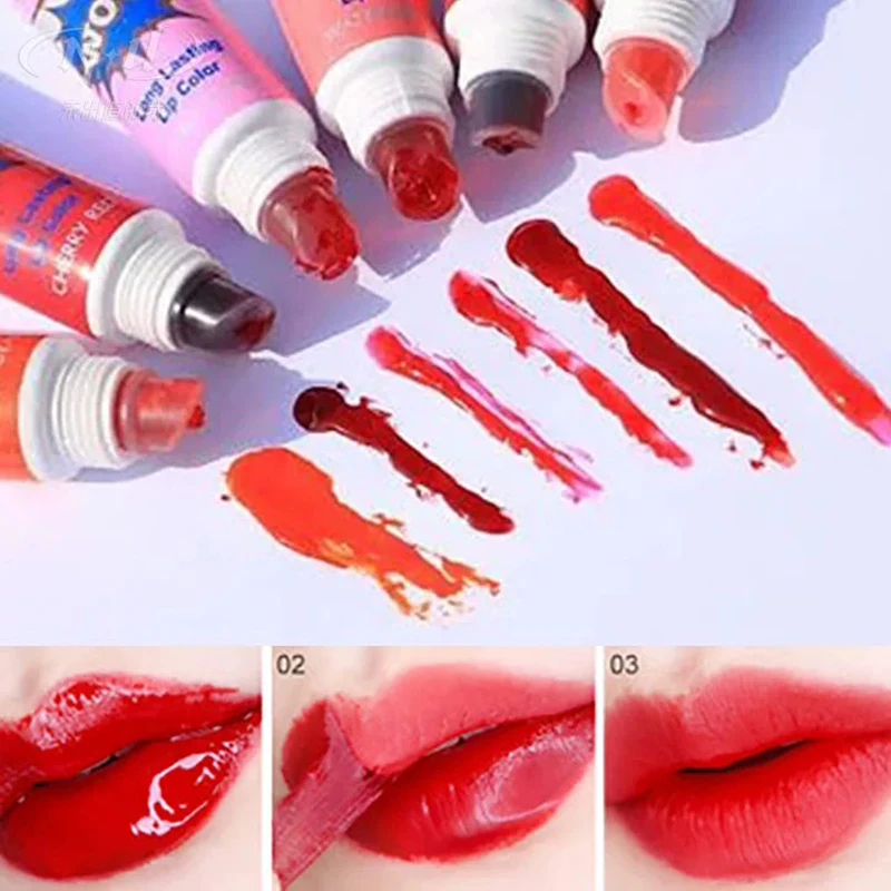 Peel Off Liquid Lipstick Waterproof Long Lasting Tear Lip Gloss Lip Tint 6 Colors Pull Lips Mask Cosmetic Makeup lip gloss,lip makeup,lip tint