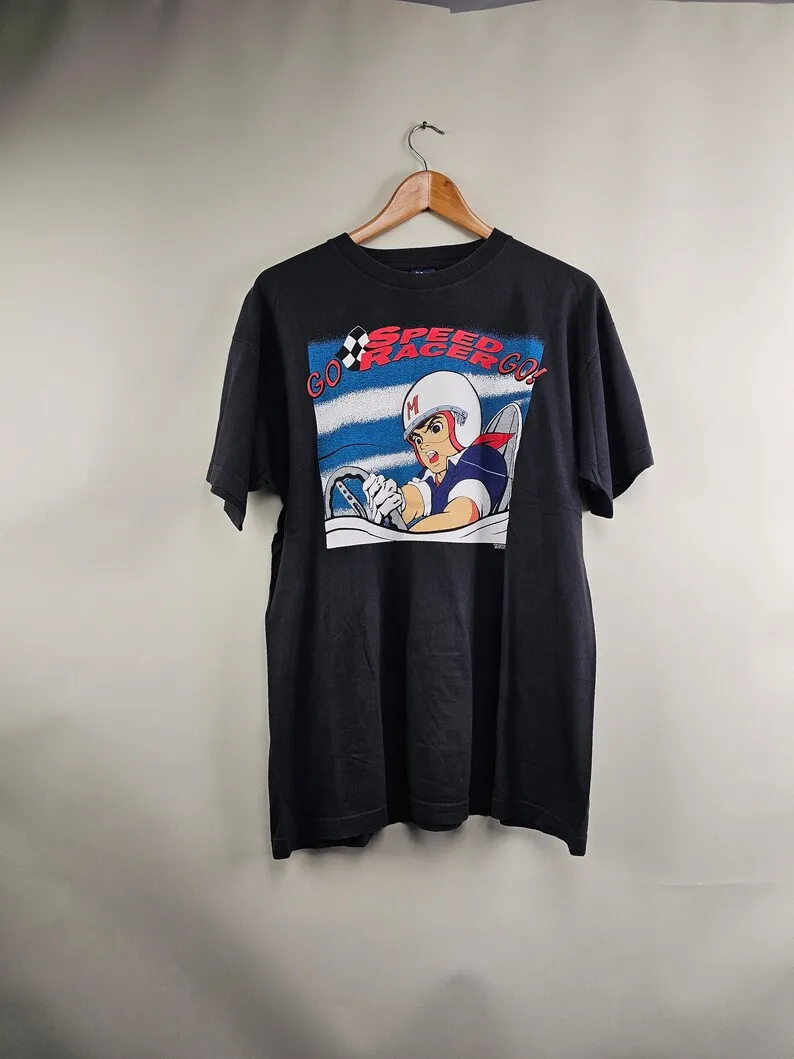 Maglietta Anime Speed Racer Anni '90 L 21 5 29 Maniche Lunghe O Corte