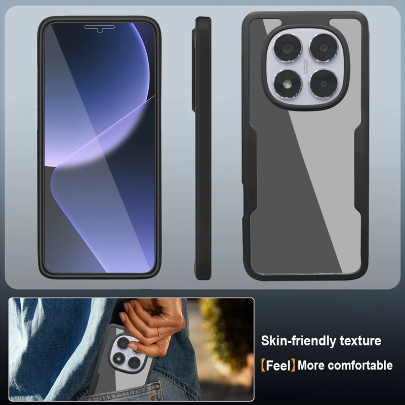 360 Double Sided Full Protection Phone Case for Xiaomi Redmi Note 15 14 13...