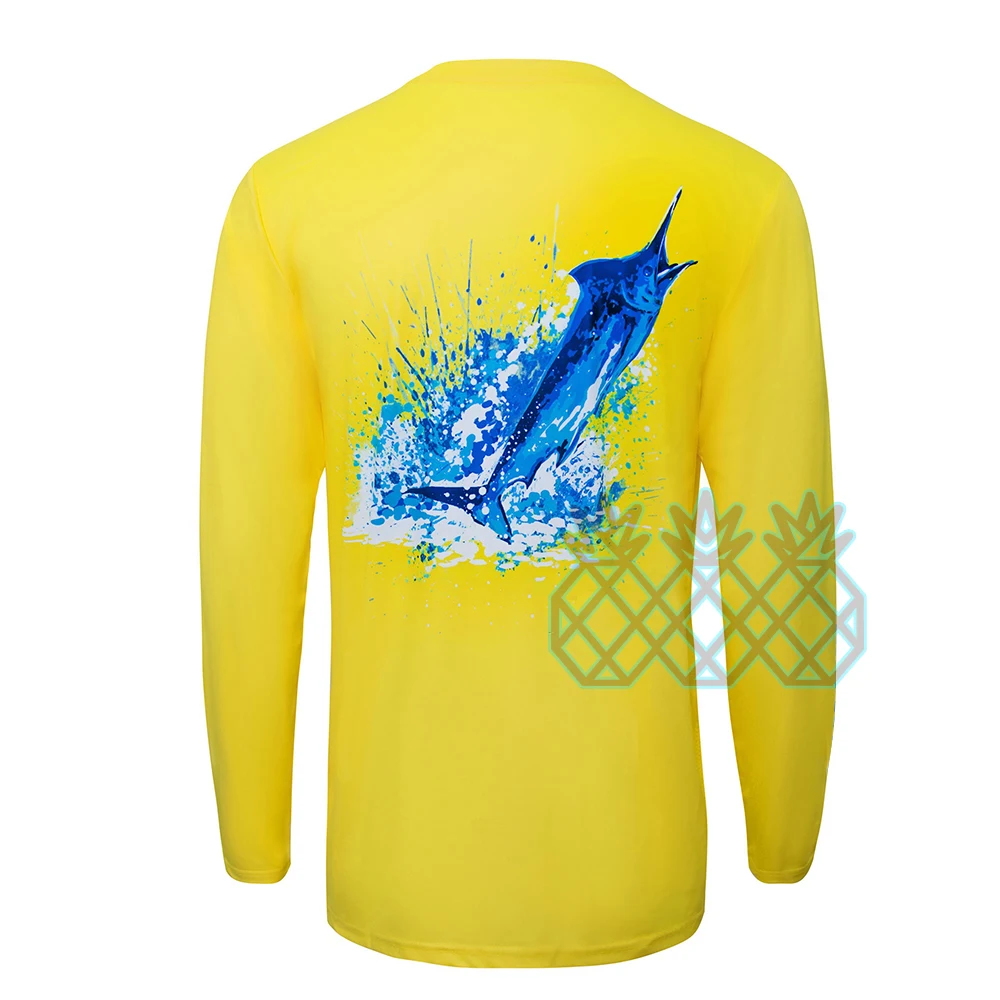 Boys Performance Fishing Shirt Pale Yellow