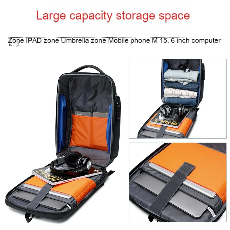 Men's Sports Bag Bag Multifunctional Backpack Trendy Men's High-end Travel Waterproof Casual Backpack Computer Bag