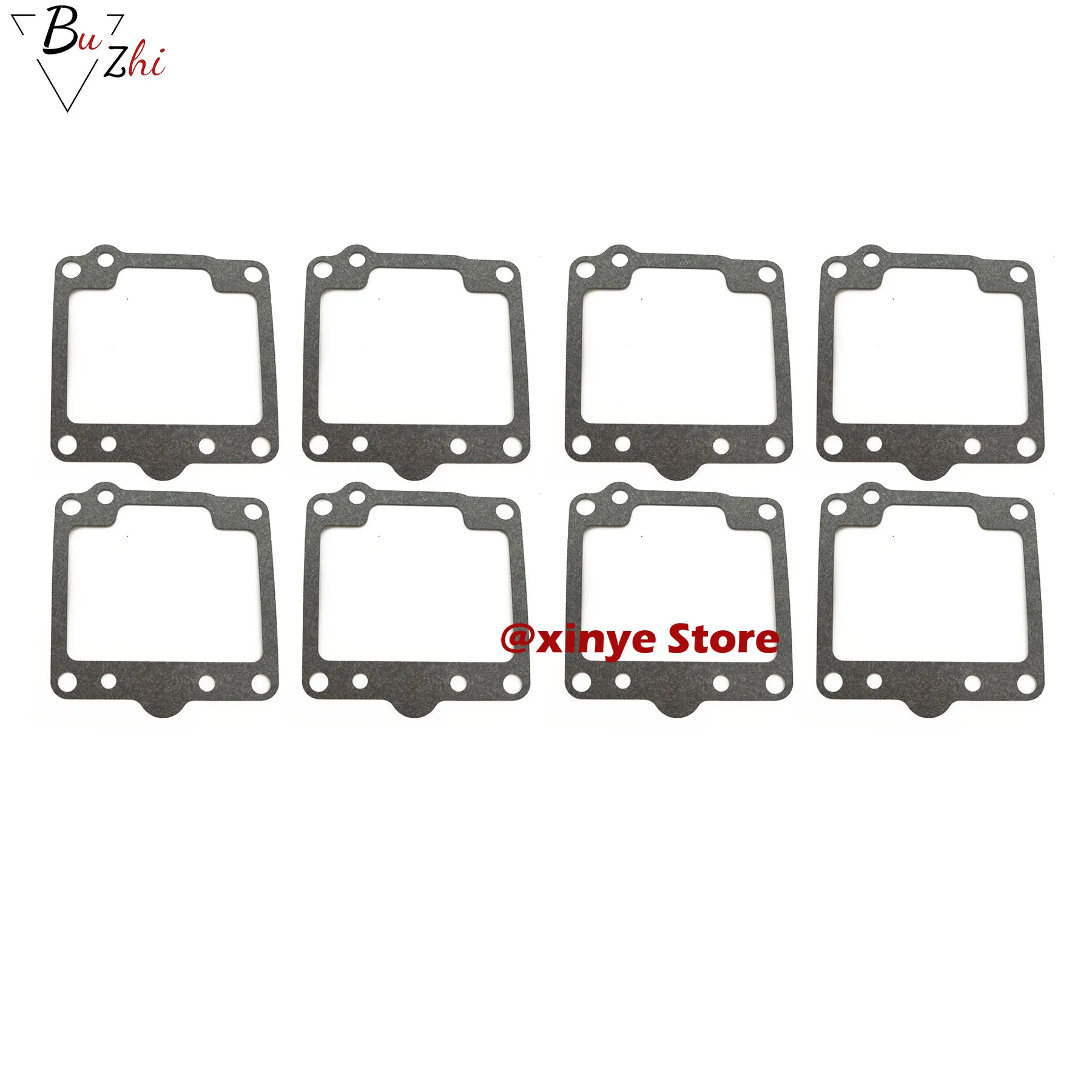 Carburetor Float Bowl Gasket Set (8pcs) - Compatible With Kawasaki KX125, KDX200/220/250, KX250, KX500 (1988-2005 Models) - High-Quality Rubber Seal Kit