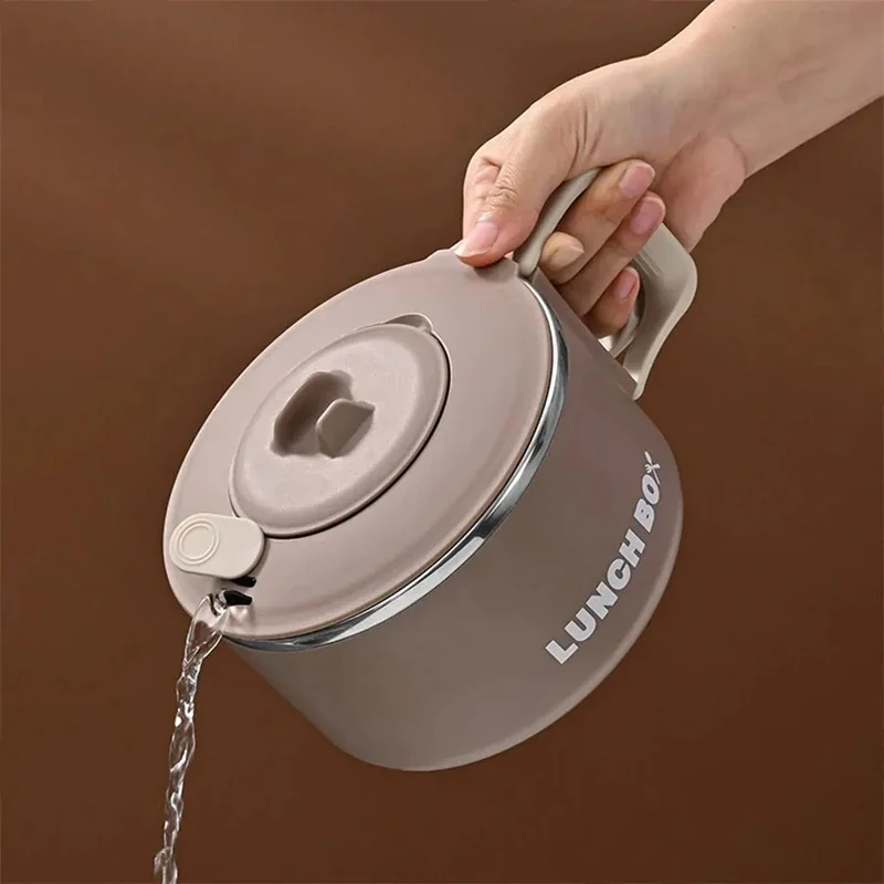 1pc 304 Stainless Steel Box Foam Bowl with Cover Can Drain, Heat and Microwave Portable Handle Easy To Clean Bento Lunch Box 4 1pc 304 Stainless Steel Box Foam Bowl with Cover Can Drain, Heat and Microwave Portable Handle Easy To Clean Bento Lunch Box 4