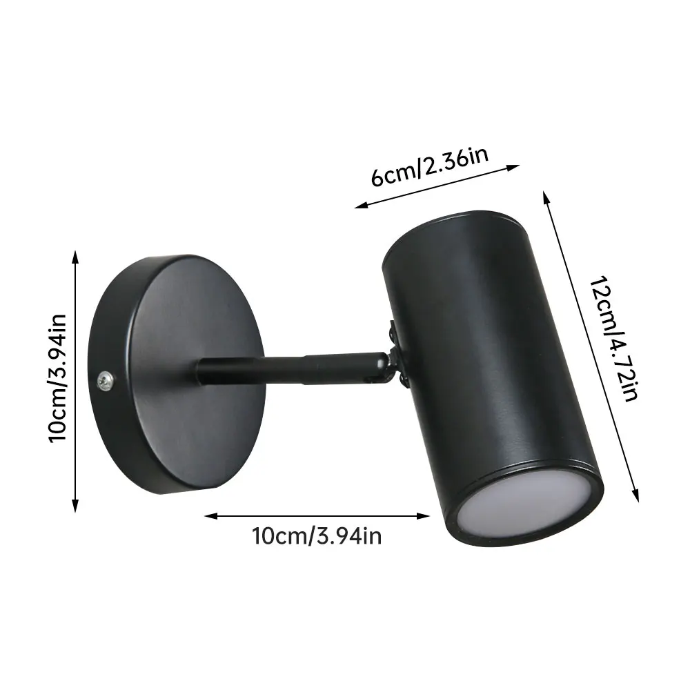 Nordic Modern Wall Lamp Beside Bedroom Adjustable Angle LED Wall Lights Fixtures Living Room Stair Lights Entrance Lighting