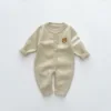 Personalized Customization Baby Spring and Autumn Boys and Girls Long Sleeve Knitted Sweater Creeper with Name Baby Gift 2