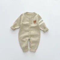 Personalized Customization Baby Spring and Autumn Boys and Girls Long Sleeve Knitted Sweater Creeper with Name Baby Gift 2