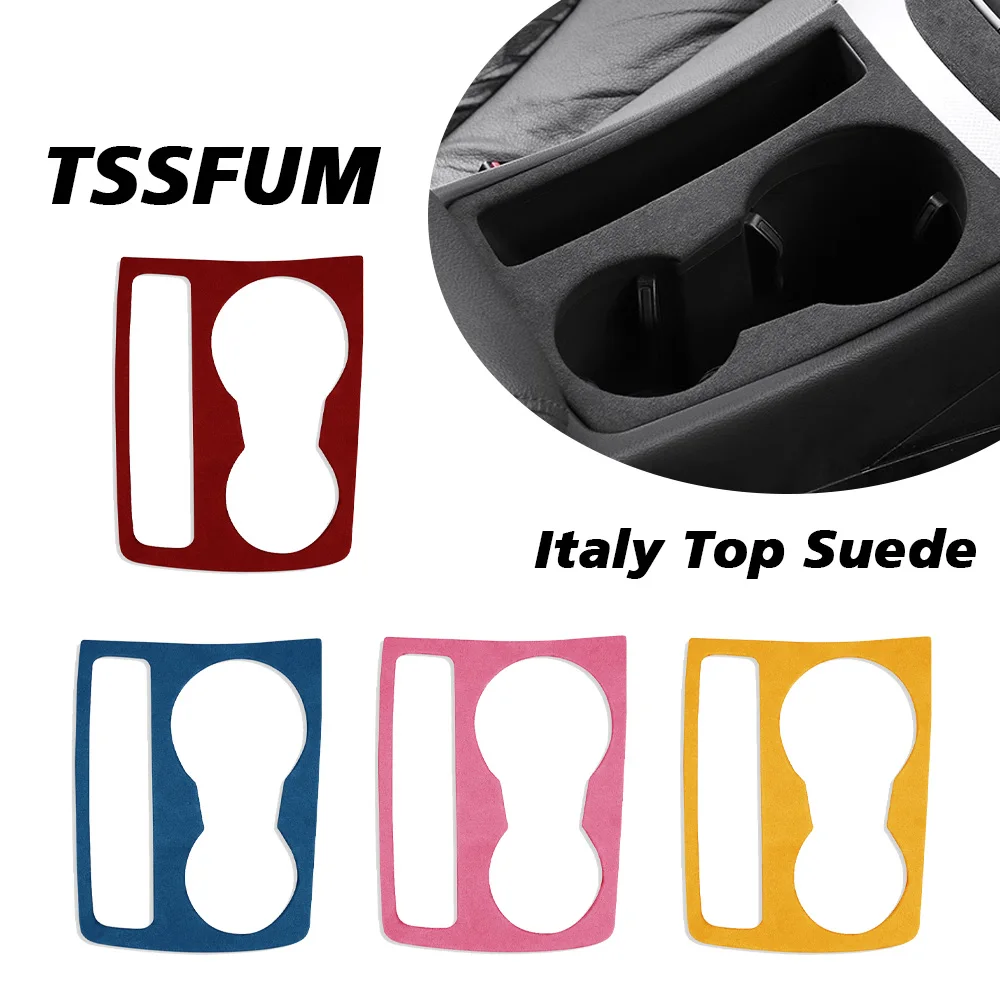 

Italy Alcantara Suede Car Interior Sticker Central Control Gear Water Cup Panel Sticker for Audi A4 B8 A5 Q5 09-17 Accessories