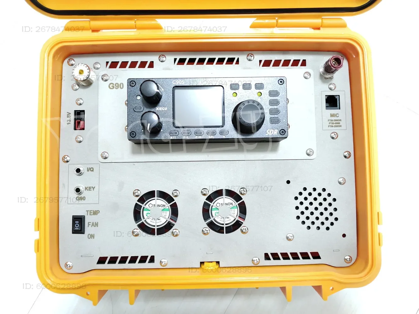 방수 안전 보관 운반 상자 Xiegu G90 ICOM 2730 TFM-200DR/300DR/600DR 라디오 박스 BB 용 야외 트랜시버 휴대용 상자