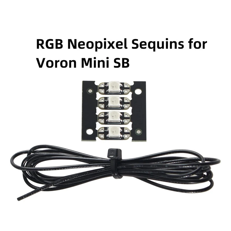 보론 미니 SB 압출기용 RGB 네오픽셀 스팽글, RGB WS2812 3535 밝은 RGB LED 및 1M 26AWG PTFE 와이어, 쉬운 설치