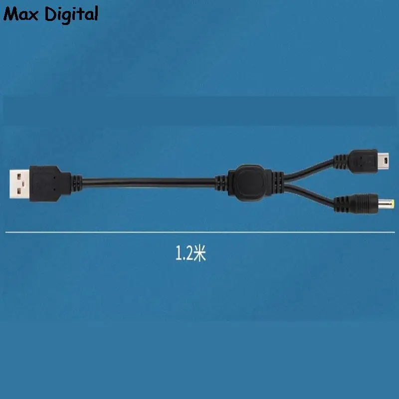 PSP 1000 2000 3000 USB 5V 충전 플러그 충전 케이블, USB to DC 1A 플러그 전원 코드, 게임 액세스, 2 in 1, 1.2m 케이블