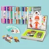Magnetic Puzzle Book Kids Intelligent 3D Jigsaw Toys Brain Training Games Montessori Educational Toys for Kids Gifts Xmas Toys 1