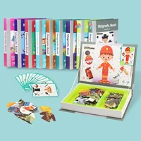 Magnetic Puzzle Book Kids Intelligent 3D Jigsaw Toys Brain Training Games Montessori Educational Toys for Kids Gifts Xmas Toys 1