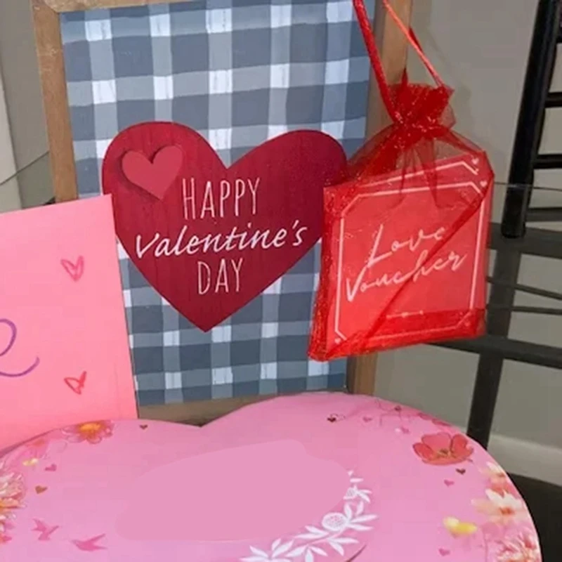 스크래치 오프 카드 생일 선물 바우처 쿠폰, 기념일 DIY 선물, 발렌타인 데이 티켓 러브 노트