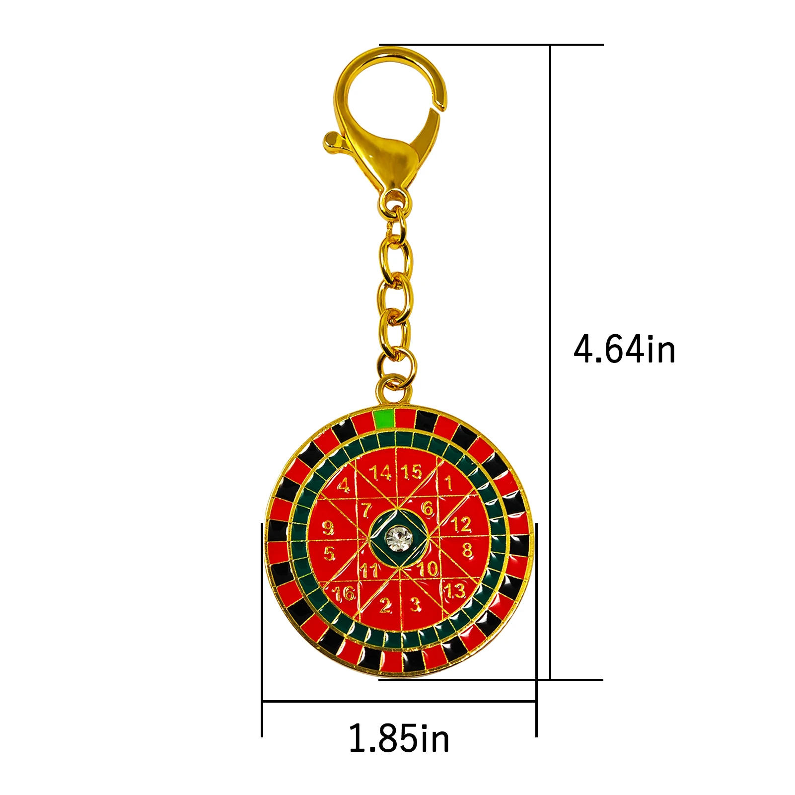 Feng Shui Windfall Yantra Keychain Good Wealth Luck Rich Amulet Keychain 5