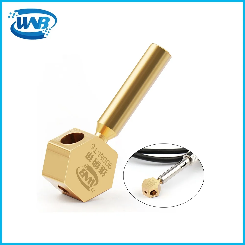 WNB 4 in 1 900M-T6 Pure Copper Solder Iron Tip For 936/JBC-210 /245/T12 Welding Station Phone Screen Cable Chip Soldering Tools soldering iron solder iron kit soldering iron tips