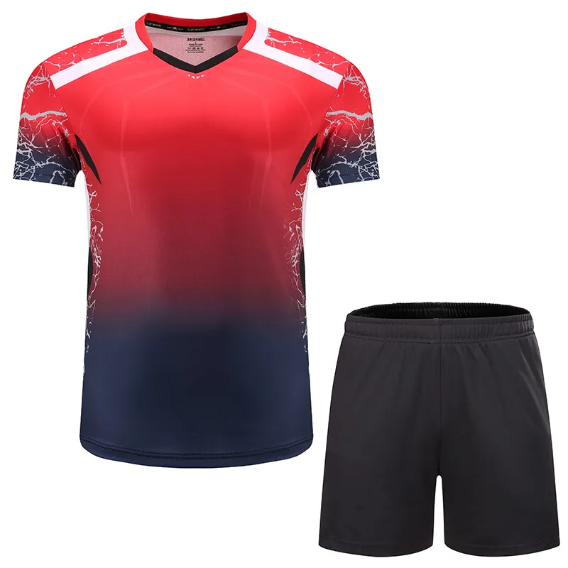 New Men Women Tennis T Shirt Table Tennis Training uniform Running Tee Shirt Sportwear Youth Badminton Kits Shorts