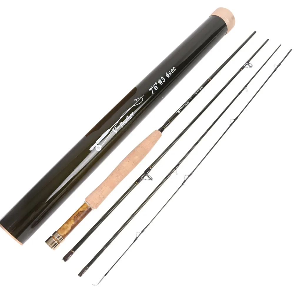 MAXCATCH V-Feather Fliegenfischerrute Small Stream Creek 6ft 6,5ft 7,5ft 1/2/3WT 30T 36T SK Kohlefaserlicht mit Carbonrohr – Detail 11
