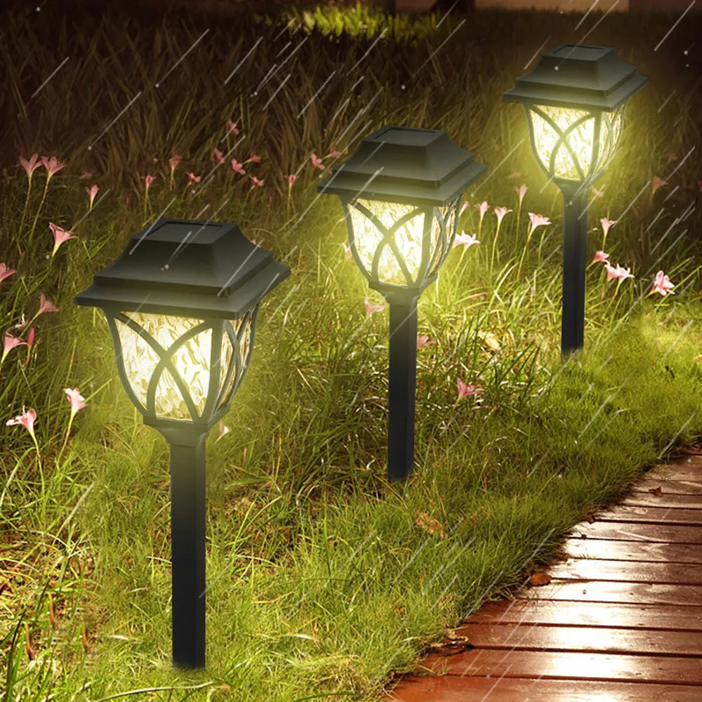 

Solar Plug-in Lawn Light Grid Retro Garden LED Lights Outdoor Yard Waterproof Christmas Atmosphere Lamp Home Decoration Lanterns