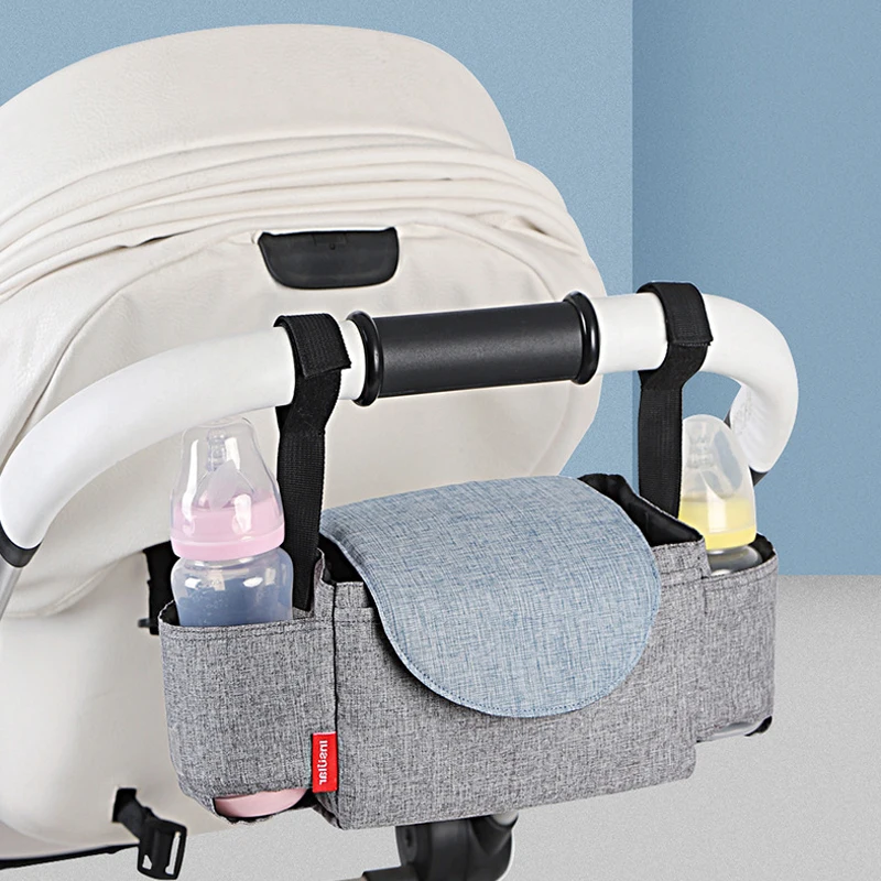 

Сумка-Органайзер для детской коляски, мешок для подгузников, чехол-держатель для чашки для мам, корзина на колесиках, аксессуары для детской коляски