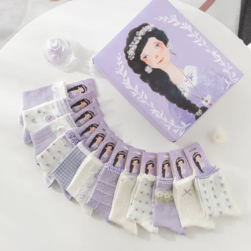 색다른 여성용 카라멜라 면 양말로 일상에 색을 더하세요! 추천