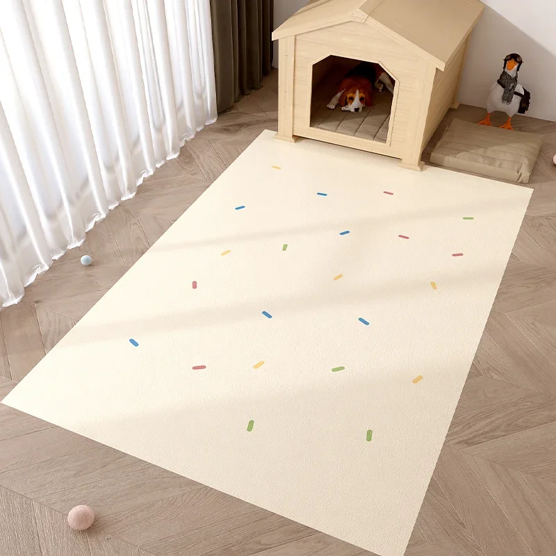 Pvc Leather Carpet Pet Floor Mat Waterproof Urine-proof Rug Non-slip Cat Dog Kennel Fence Area Rugs Scrubable Kitchen Foot Mats 2