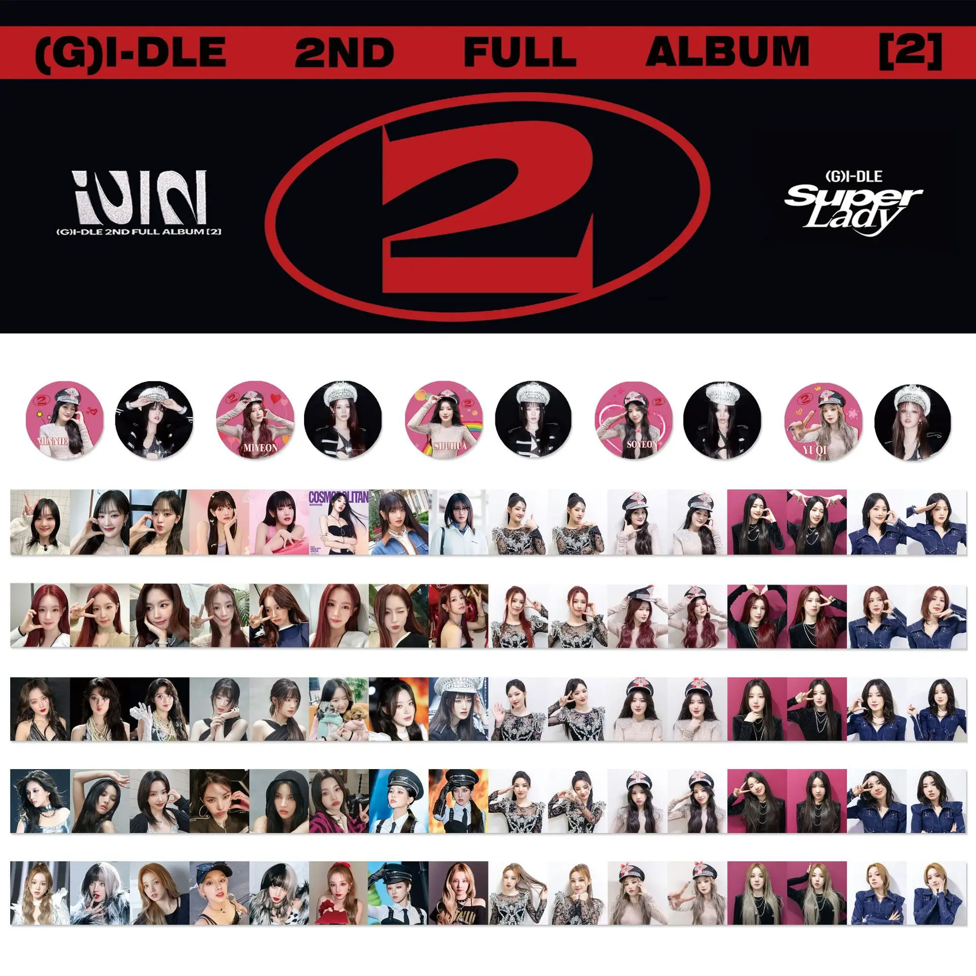 

KPOP (G)I-DLE фотообои со встроенной декоративной наклейкой Чо Mi Yeon Jeon So Yeon Ye Shu Hua подарок для фанатов группы девушек