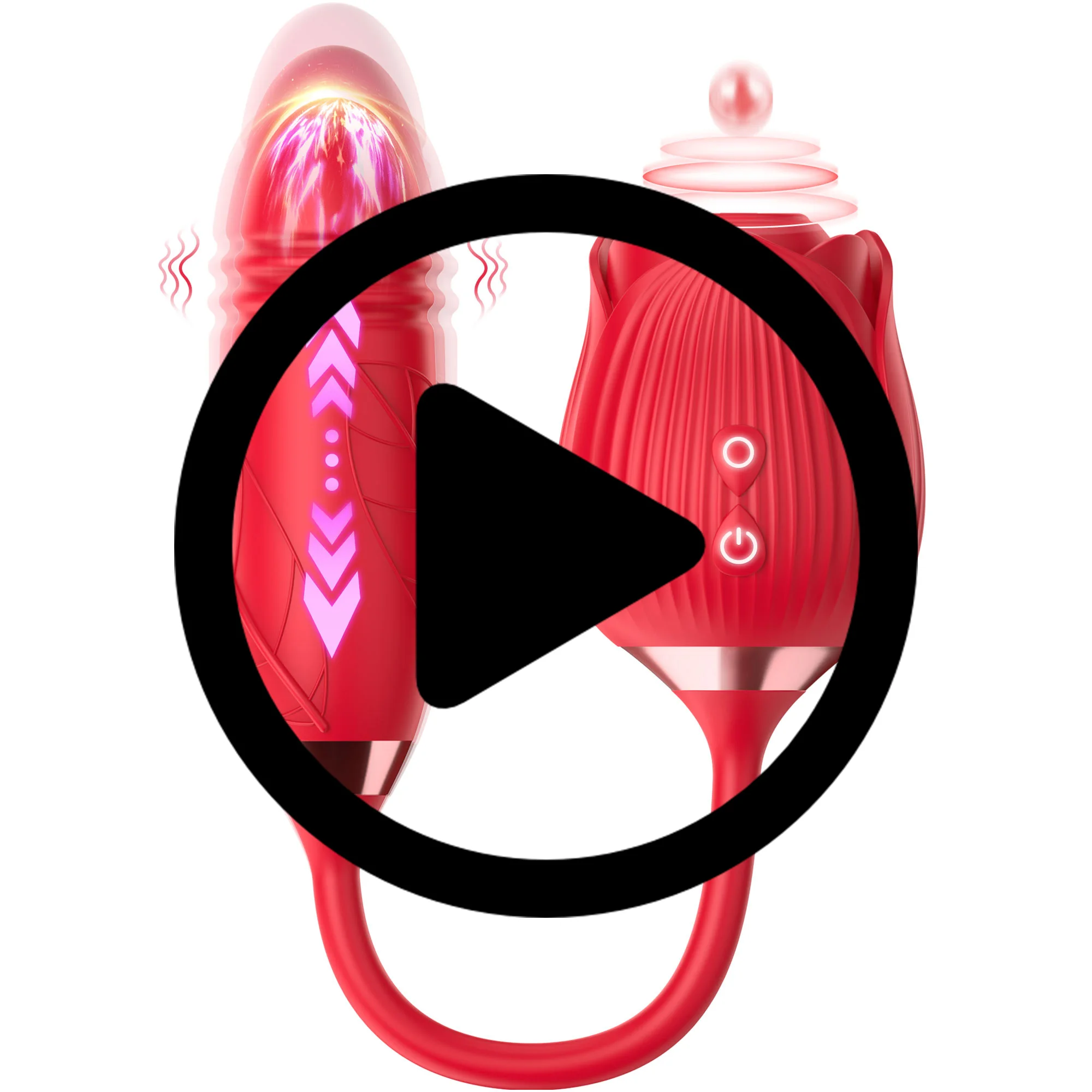 Rose Sucking Vibrator For Women 20 Modes Clitoris Stimulator_voghion.com