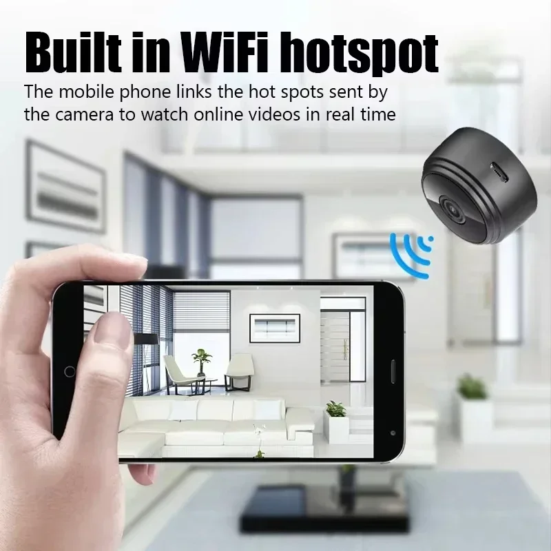 4K Ultra HD WiFi Wireless Indoor Security Camera with App Remote & Local Video Storage