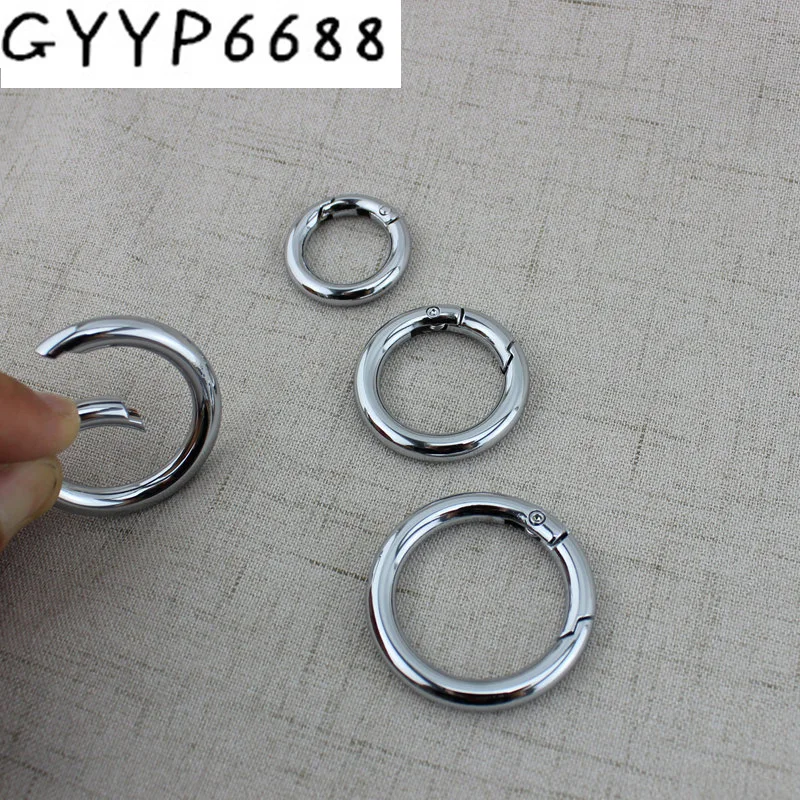 10-50-100pcs 6colors 19mm 25mm 31mm  Snap Clip Trigger Spring Ring for Making Purse Bag Handbag Handle Connector