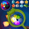 Baby Bath Swimming Pool Glowing Toy LED Light Bathtub Soft Rubber Float Induction Luminous Cute Animals Children Funny Gifts 1