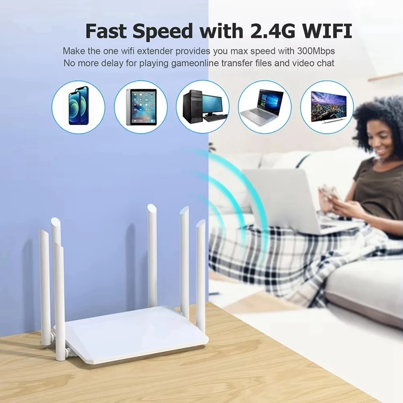 1200M 무선 라우터 외부 안테나 모뎀 라우터 광범위한 커버리지 WiFi 리피터 5GHz 홈 오피스 신호 라우터 EU-PLUG-A32R