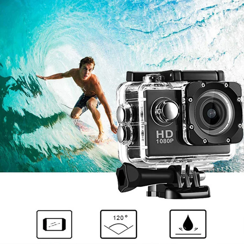 미니 액션 카메라 울트라 HD 4K 와이파이 스포츠 카메라, 2.0 인치 스크린, 30m 방수 수중 녹화 카메라, 액션 캠 카메라