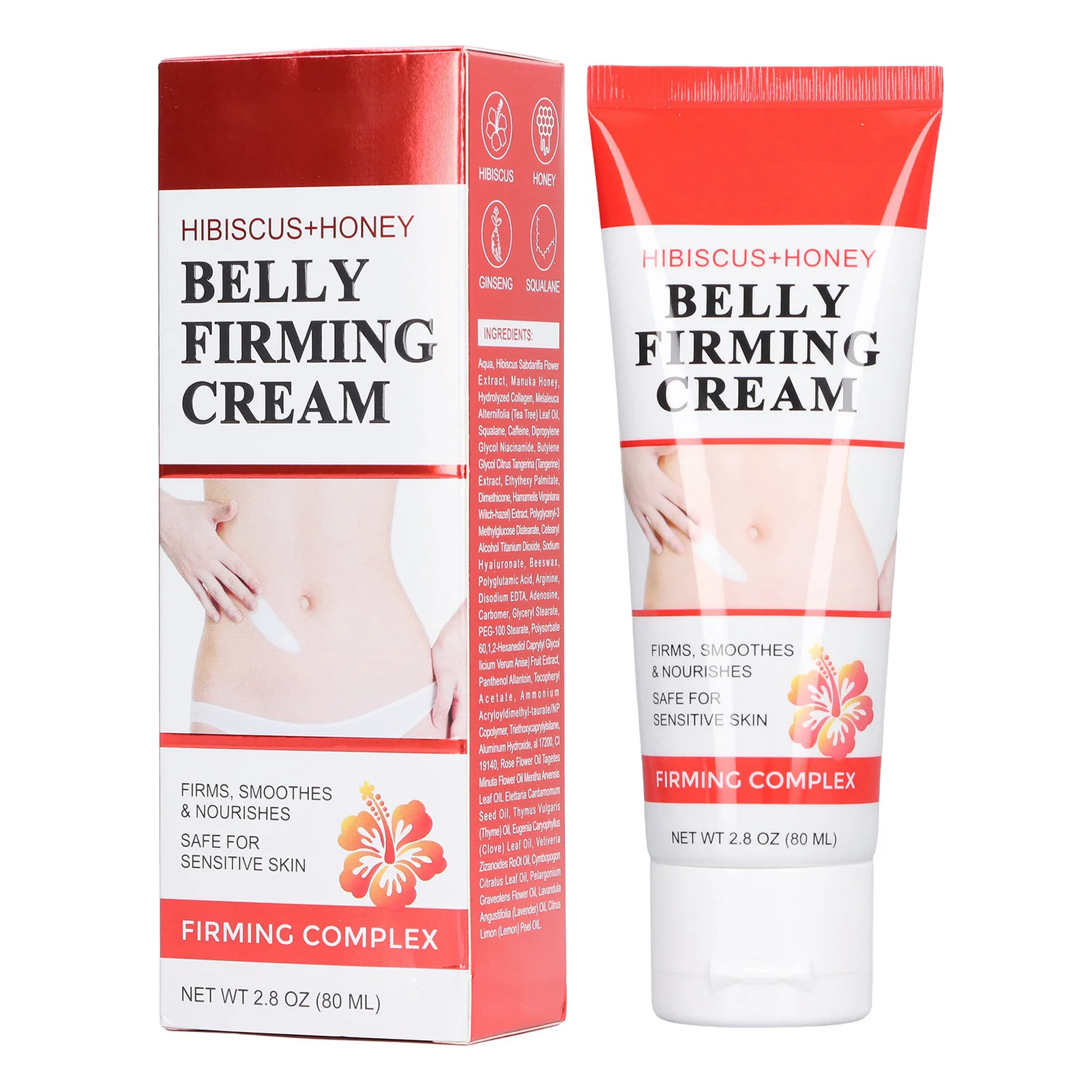

Flat Belly Firm Cream Slim Ab Cream Tightening Shaping Fat Burning Moisturizing 80ml Reduce Stretch Marks for Thighs