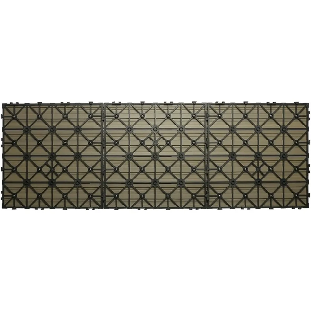 UltraShield Naturale 1 ft. x 3 ft. Quick Deck Composite Outdoor Deck Tile in Icelandic Smoke White (15 sq. ft. per Box) 4