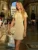 Ruffled Knit High Waist Mini Dress Women's Elegant Solid Color Slim Fit Retro Single Breasted Sexy Short Sleeve Mini Dress