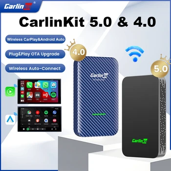 2Air CarlinKit 5.0 무선 카플레이, 안드로이드 자동 Ai 박스, 무선 어댑터, 스코다, 기아, 하발, 도요타, 마쓰다, 포드, 푸조, 폭스바겐, 아우디용