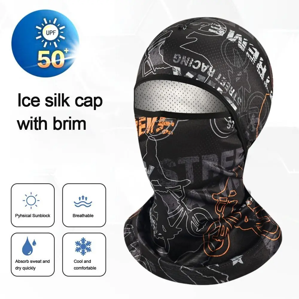 

Sun Protection Face Hood Helmet Liner Hats Motorcycle Cycling Helmet Cycling Balaclava Face Cover Full Face Cap Cooling Neck