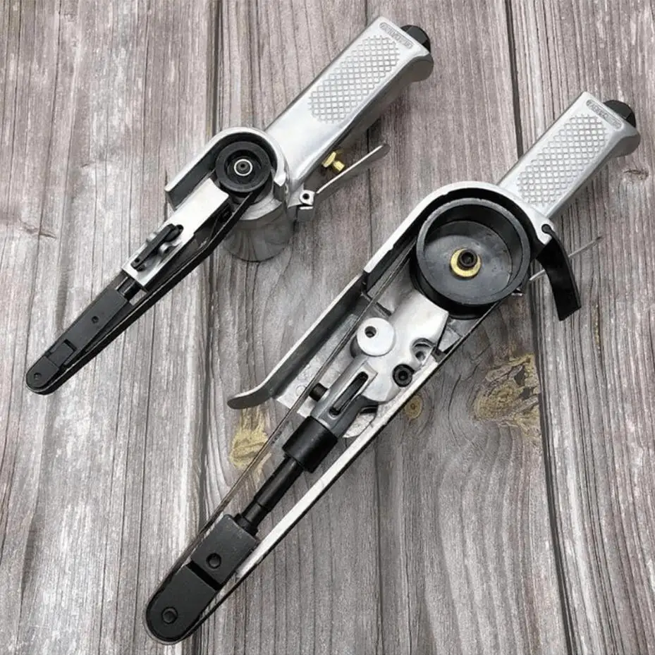 1 Pcs Mini Air Belt Sander Pneumatic Handheld Angle Grinder Tool For Wood Metal Sanding Grinding