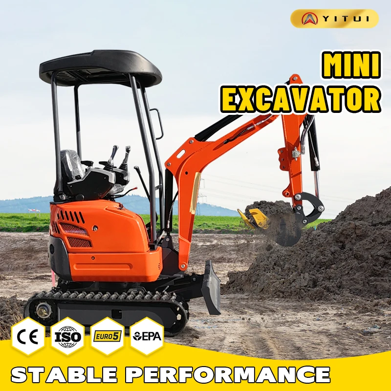 1 Ton Mini Excavator Customized Factory Deal Crawler Excavator Fast Delivery Epa euro Engine Excavator 1