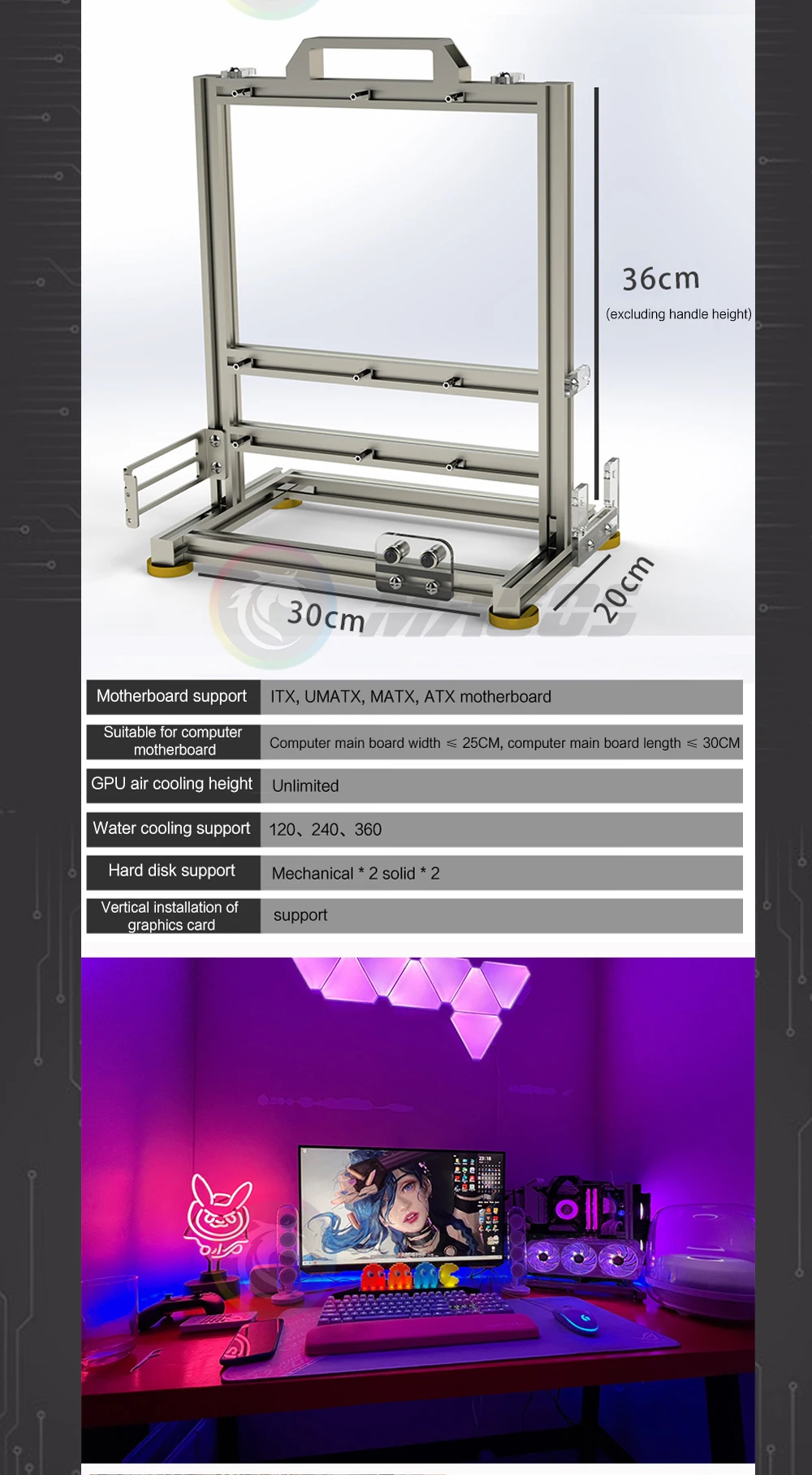 DIY Gamers Gabinete MOD ITX MATX PC
