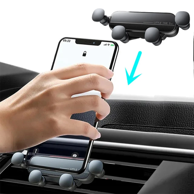 Schwerkraft Autotelefon halter Entlüftung sclip Halterung Handy-Ständer in  Auto GPS-Unterstützung für iPhone 13 12pro Xiaomi Samsung-Telefon