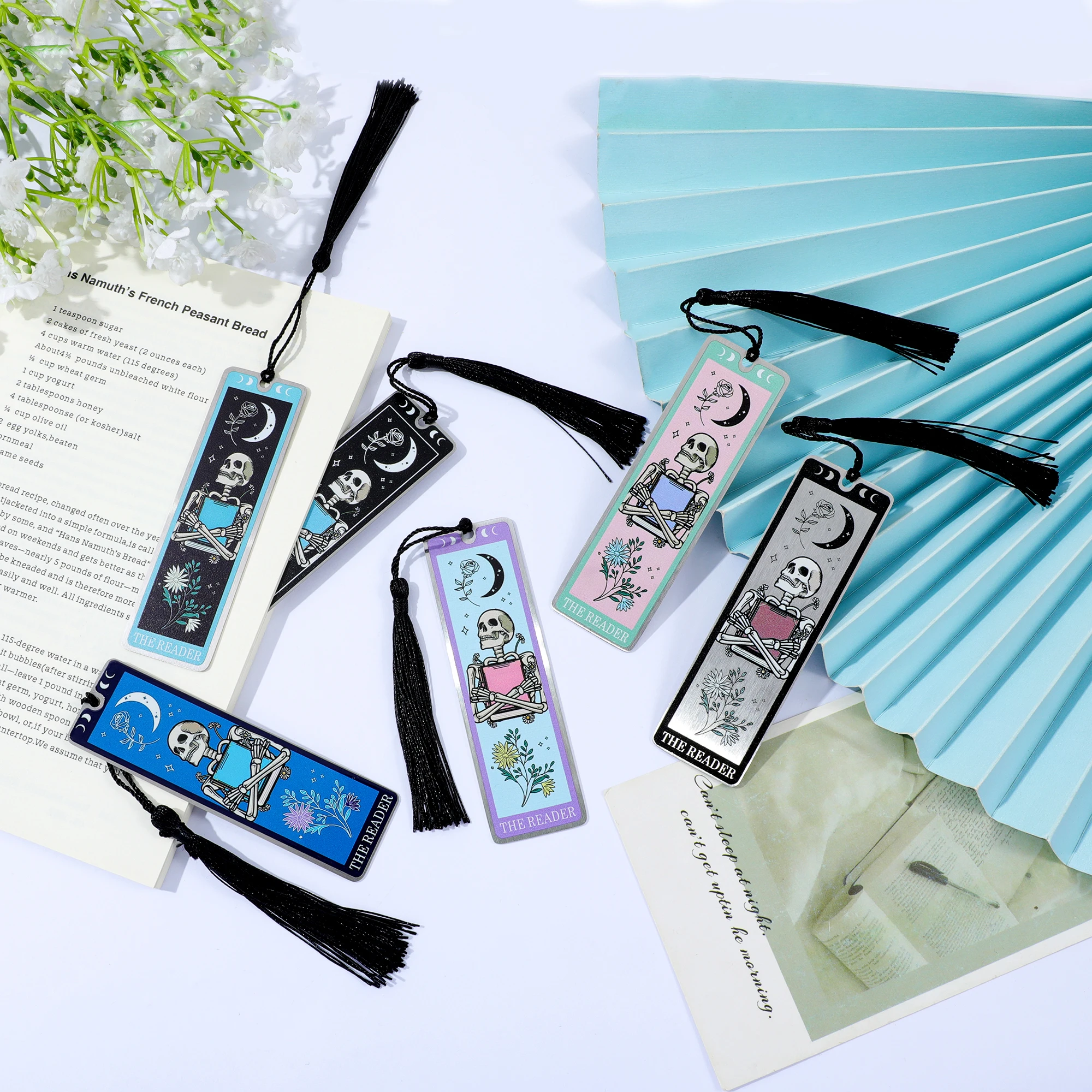 Aplufine - Funda reutilizable para libro con cierre magnético, funda ajustable para libro para Aplufine - Funda reutilizable para libro con cierre magnético, funda ajustable para libro para